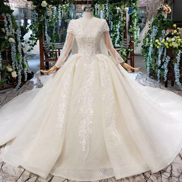 2019 latest bohemian wedding dresses backless lace up back long shawl long tulle sleeve v neck applique sequins pattern bridal gowns garden, White
2019 latest bohemian wedding dresses backless lace up back long shawl long tulle sleeve v neck applique sequins pattern bridal gowns garden, White