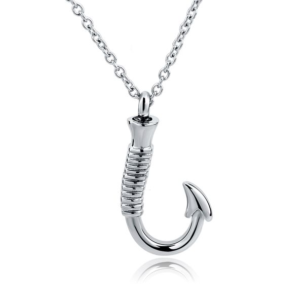 fish hook cremation necklace ashes holder funeral jewelry for human/pet memorial urn pendant 316l stainless steel, Silver
fish hook cremation necklace ashes holder funeral jewelry for human/pet memorial urn pendant 316l stainless steel, Silver