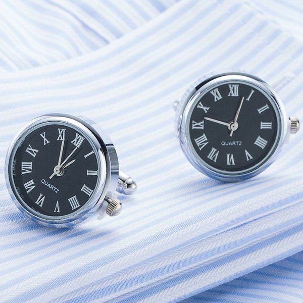 steampunk real quartz watch cufflinks in a presentation gift box drop shipping, Silver;golden 
steampunk real quartz watch cufflinks in a presentation gift box drop shipping, Silver;golden