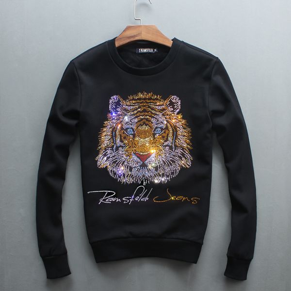long sleeved tiger hoodies men winter sweatershirt 3 colors designer men hoodies crew neck pullover plus size 5xl, Black
long sleeved tiger hoodies men winter sweatershirt 3 colors designer men hoodies crew neck pullover plus size 5xl, Black