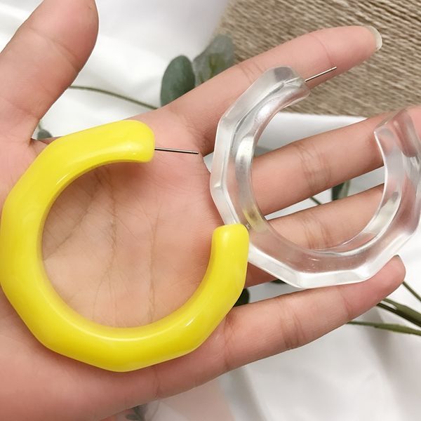 2019 new round yellow resin big hoop earrings for girl womem fashion hair accessories, Golden;silver
2019 new round yellow resin big hoop earrings for girl womem fashion hair accessories, Golden;silver