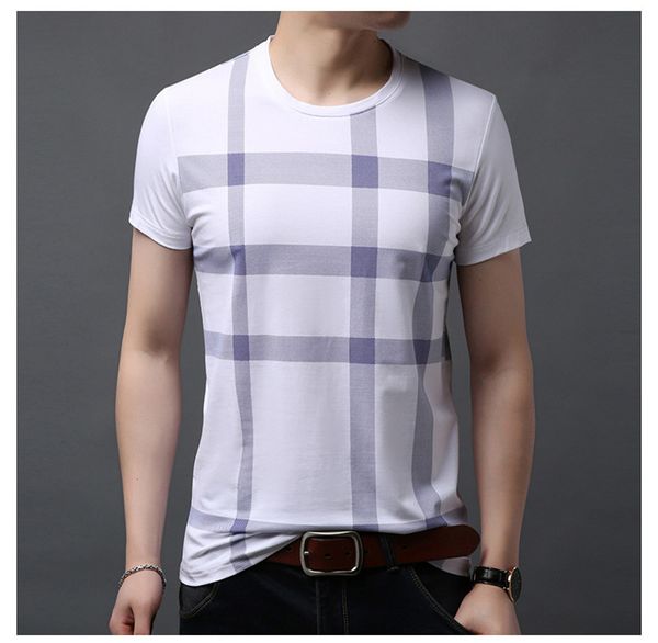 summer crew neck mens tshirts short sleeve popular style tees casual mens designer plaid print tees, White;black
summer crew neck mens tshirts short sleeve popular style tees casual mens designer plaid print tees, White;black