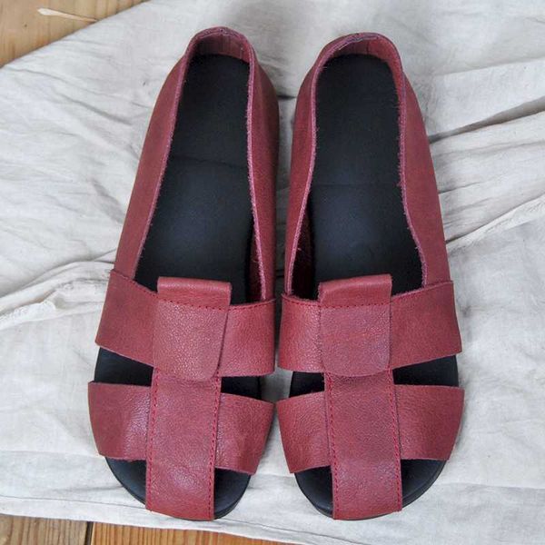 summer new pure color contracted flat shoes female vintage leather peep-toe comfortable shoes, Black
summer new pure color contracted flat shoes female vintage leather peep-toe comfortable shoes, Black