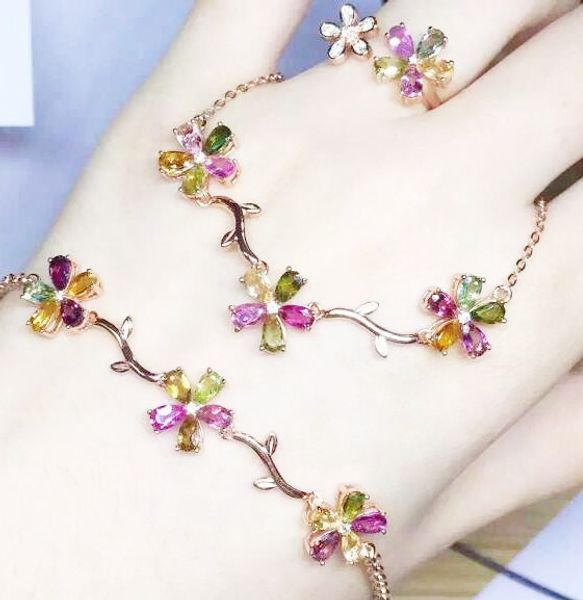 natural tourmaline jewelry set 925 sterling sliver 1pc necklace,1pc ring,1pc chain bracelet fine jewelry flower style#br193101t, Black
natural tourmaline jewelry set 925 sterling sliver 1pc necklace,1pc ring,1pc chain bracelet fine jewelry flower style#br193101t, Black
