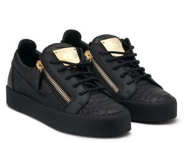New 2019 zanotti black and white leather low help for ca ual hoe fa hion zipper men and women neaker hipping
New 2019 zanotti black and white leather low help for ca ual hoe fa hion zipper men and women neaker hipping