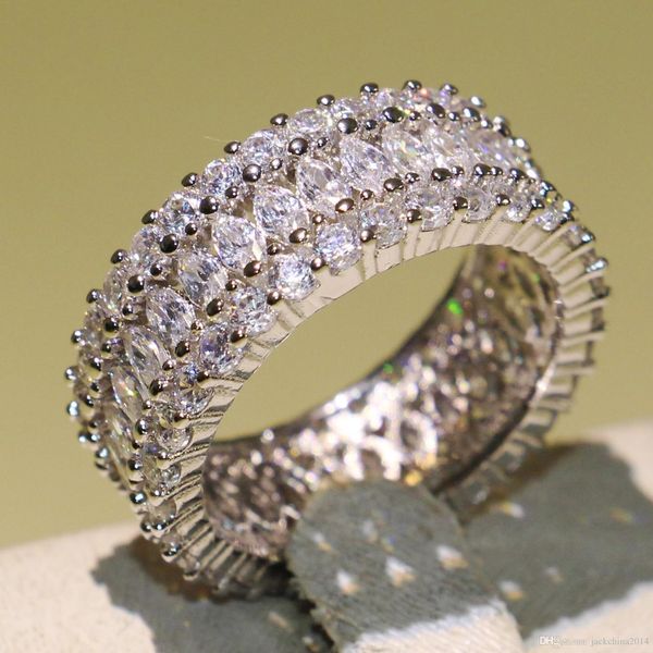 choucong brand new luxury jewelry 925 sterling silver marquise claw 5a cubic zirconia cz diamond infinity party women wedding band ring gift, Slivery;golden
choucong brand new luxury jewelry 925 sterling silver marquise claw 5a cubic zirconia cz diamond infinity party women wedding band ring gift, Slivery;golden