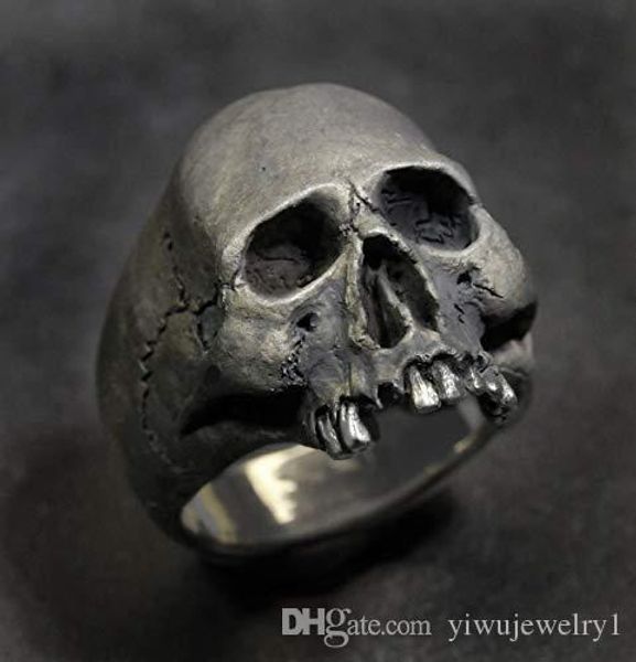new vintage 316l stainless steel skull silver ring mens skull biker rock roll gothic punk jewelry ring size 7- 14
new vintage 316l stainless steel skull silver ring mens skull biker rock roll gothic punk jewelry ring size 7- 14