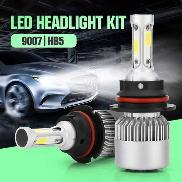 9007/hb5 led headlight kits-flip cob chips 6000k-low beam/fog light 100w white
9007/hb5 led headlight kits-flip cob chips 6000k-low beam/fog light 100w white