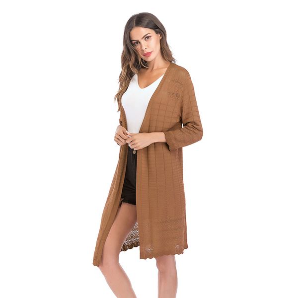 casual knitted plaid autumn long cardigan women hollow out long sleeve sweater maxi cardigan overcoat sueter casaco feminino new, White
casual knitted plaid autumn long cardigan women hollow out long sleeve sweater maxi cardigan overcoat sueter casaco feminino new, White