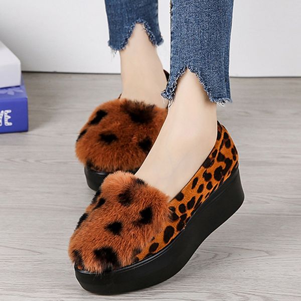 fashion platform thick sole short boots woman shoes winter wedges lazy peas shoes short plush shallow single woman zapatos, Black
fashion platform thick sole short boots woman shoes winter wedges lazy peas shoes short plush shallow single woman zapatos, Black