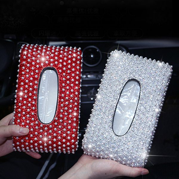 crystal car tissue box rhinestone pearl auto tissue holder block-type box car styling diamante pearl cover women
crystal car tissue box rhinestone pearl auto tissue holder block-type box car styling diamante pearl cover women