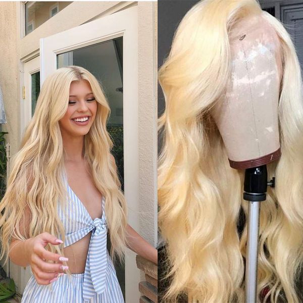 613 body wave wig full lace human hair lace front wigs pre plucked hairline brazilian virgin with baby hair 130%~150% density for women, Black;brown
613 body wave wig full lace human hair lace front wigs pre plucked hairline brazilian virgin with baby hair 130%~150% density for women, Black;brown