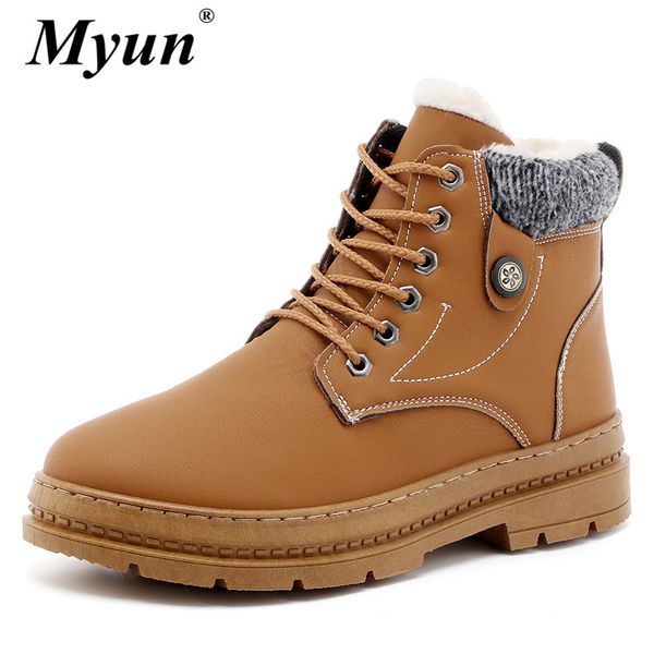 2019 autumn winter with fur plush warm leather ankle snow men boots shoes motorcycle vintage classic male casual booties, Black
2019 autumn winter with fur plush warm leather ankle snow men boots shoes motorcycle vintage classic male casual booties, Black