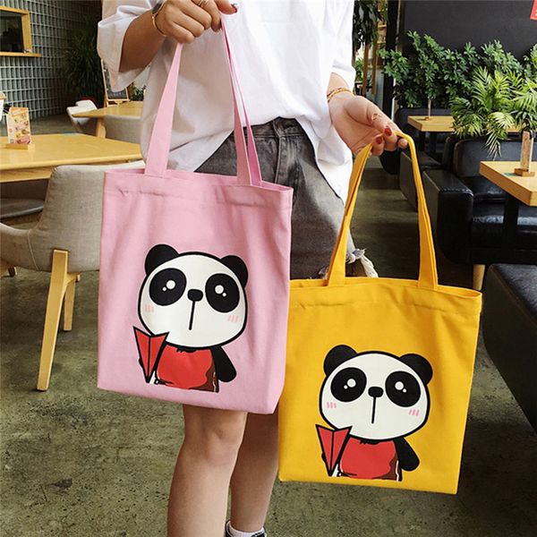 fashion shopping travel large reusable tote bags casual kawaii cute panda print canvas bag women shoulder bag
fashion shopping travel large reusable tote bags casual kawaii cute panda print canvas bag women shoulder bag