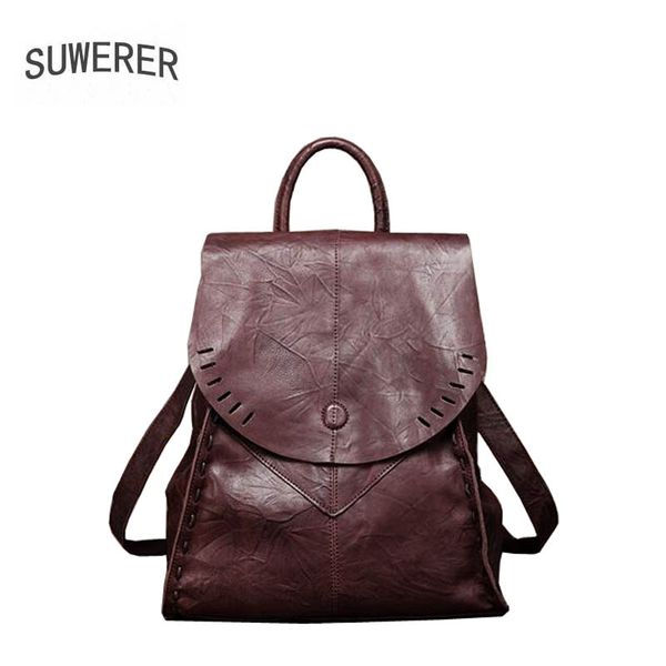 suwerer 2019 new women genuine leather bag famou real leather women backpack wild fashion big capacity female backpack
suwerer 2019 new women genuine leather bag famou real leather women backpack wild fashion big capacity female backpack