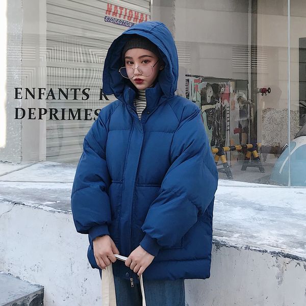 2019 warm winter puff padded zipper with hood outwear quilted women blue green white black oversized sport style casual jacket, Black;brown
2019 warm winter puff padded zipper with hood outwear quilted women blue green white black oversized sport style casual jacket, Black;brown