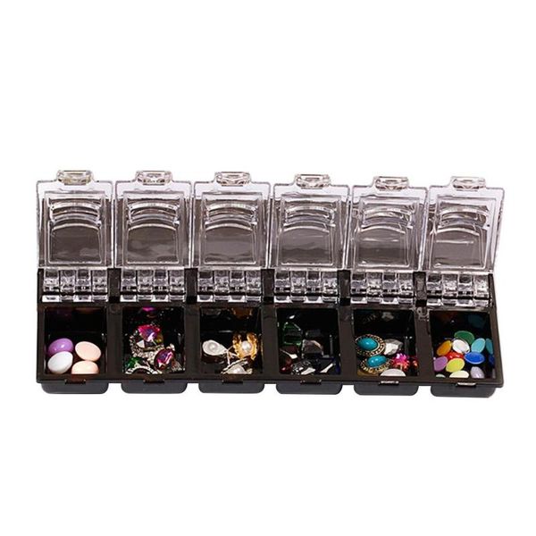 12 grid plastic nail rhinestones case organizer box cosmetic case nail art decorations portable storage container stones tools, Silver;gold
12 grid plastic nail rhinestones case organizer box cosmetic case nail art decorations portable storage container stones tools, Silver;gold