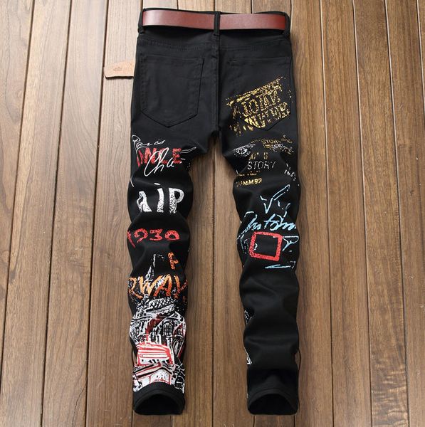 2020 autumn men's designer jeans ripped hole designer trousers pattern fashion straight denim pants mid zipper fly long jeans22, Blue
2020 autumn men's designer jeans ripped hole designer trousers pattern fashion straight denim pants mid zipper fly long jeans22, Blue