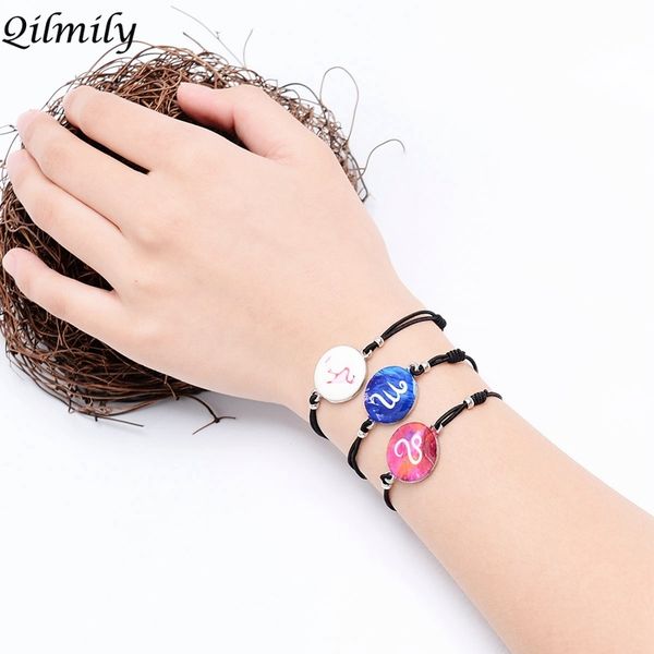 qilmily 12 constellation adjustable flamingo bracelet for women men rope chain couple jewelry gift wedding souvenir wholesale, Silver
qilmily 12 constellation adjustable flamingo bracelet for women men rope chain couple jewelry gift wedding souvenir wholesale, Silver
