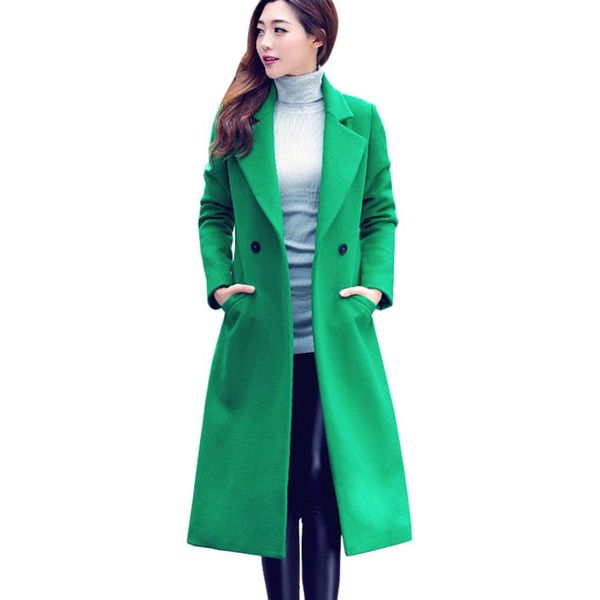 2017 fashion korean button long solid slim mujer womens fashion autumn winter long woolen coat overcoat parka outwear cardigan, Black
2017 fashion korean button long solid slim mujer womens fashion autumn winter long woolen coat overcoat parka outwear cardigan, Black