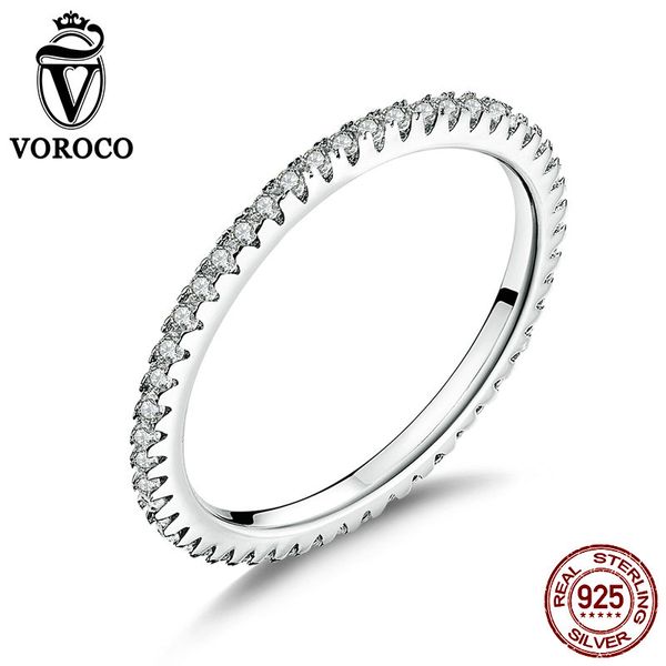 voroco real 925 sterling silver simple design round wedding ring glitter clear cz crystal rings woman fine jewelry bkr066, Golden;silver
voroco real 925 sterling silver simple design round wedding ring glitter clear cz crystal rings woman fine jewelry bkr066, Golden;silver