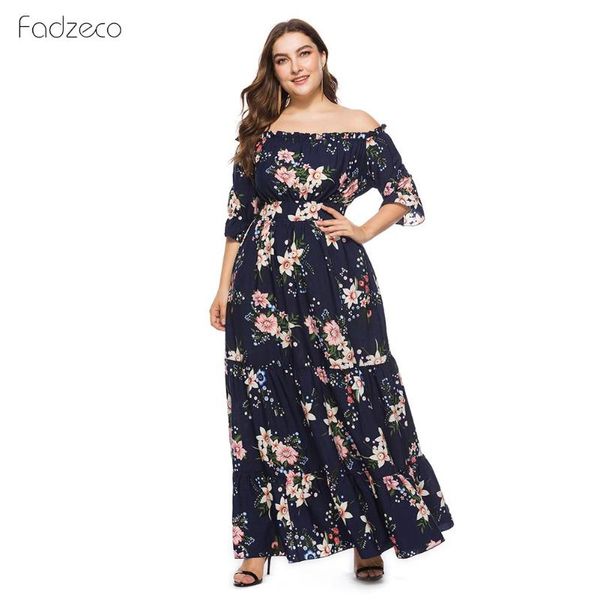 2020 spring and summer new women's loose one-neck loose printed maxi dresses plus size womens clothing, Black;gray
2020 spring and summer new women's loose one-neck loose printed maxi dresses plus size womens clothing, Black;gray