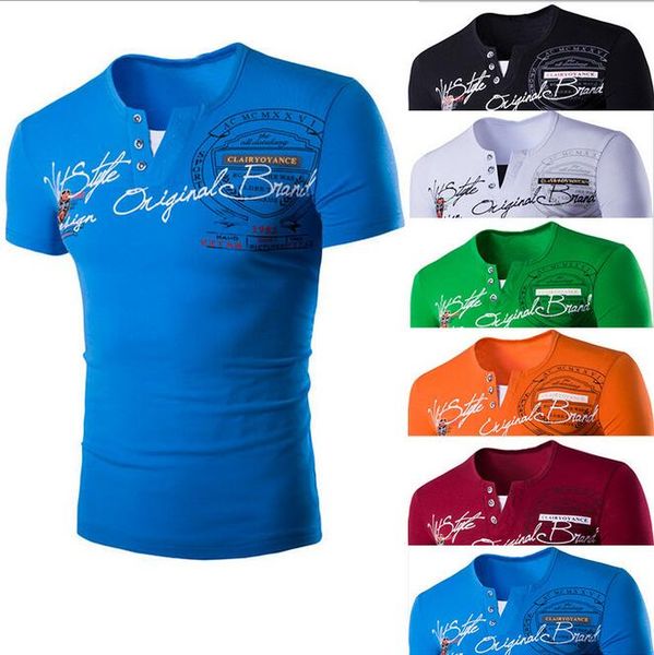 2019 europe and the united states spring and summer new men's t-shirt fake two pieces youth trend letters printed short-sleeved v-neck, White;black
2019 europe and the united states spring and summer new men's t-shirt fake two pieces youth trend letters printed short-sleeved v-neck, White;black