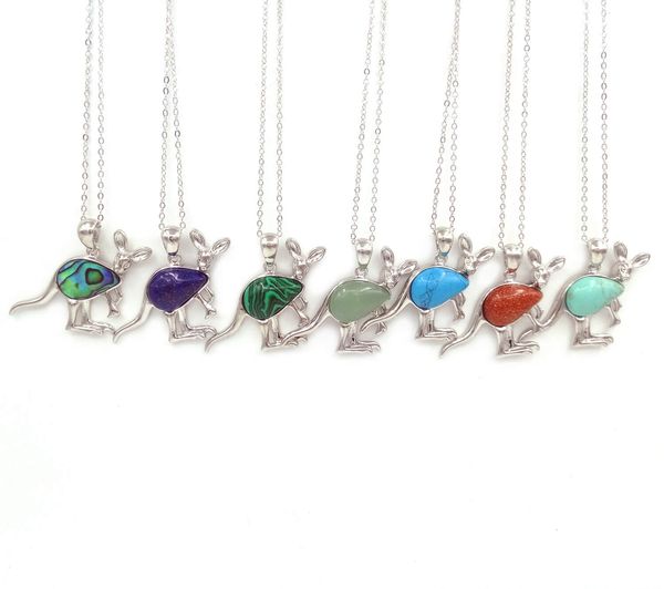 jln cute kangaroo gemstone pendant lapis obsidian rose quartz amethyst tiger eye animal pendant with brass chain necklace for girls women, Silver
jln cute kangaroo gemstone pendant lapis obsidian rose quartz amethyst tiger eye animal pendant with brass chain necklace for girls women, Silver