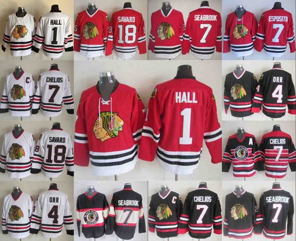 1 Glenn HalI Red Jersey Chicago Blackhawks Orr Jerseys 3 Pierre Pilote White 7 Chris Chelios 18 Denis Savard Blackhawks hockey Jersey
1 Glenn HalI Red Jersey Chicago Blackhawks Orr Jerseys 3 Pierre Pilote White 7 Chris Chelios 18 Denis Savard Blackhawks hockey Jersey