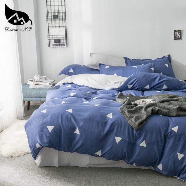 dream ns deep blue & beige bedding set washed cotton super soft nordic simple geometry quilt duvet bedroom textile products
dream ns deep blue & beige bedding set washed cotton super soft nordic simple geometry quilt duvet bedroom textile products