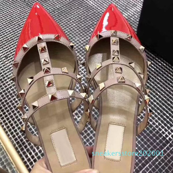 2019new fashion rivet leather sandals women's flat shoes wedding shoes fashion rivet shoes three color sizes 34-41 s01, Black
2019new fashion rivet leather sandals women's flat shoes wedding shoes fashion rivet shoes three color sizes 34-41 s01, Black