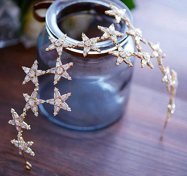 gold star bride crown diadem tiara noiva tiaras and crowns wedding hair accessories diademe couronne mariage bijoux wigo1371, Golden;white
gold star bride crown diadem tiara noiva tiaras and crowns wedding hair accessories diademe couronne mariage bijoux wigo1371, Golden;white