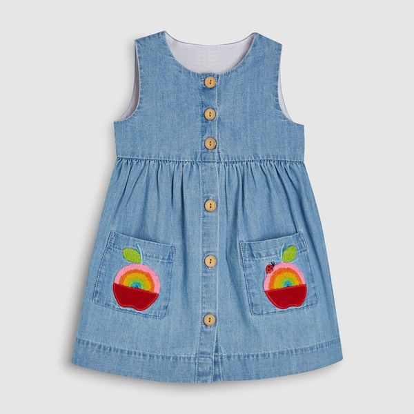 little maven 2020 new summer baby girls clothes brand dress kids cotton animal applique sleeveless flower dresses, Red;yellow
little maven 2020 new summer baby girls clothes brand dress kids cotton animal applique sleeveless flower dresses, Red;yellow