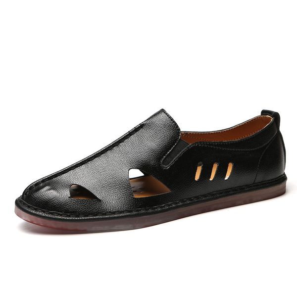 men sandals summer cow leather for beach male shoes men's casual shoes genuine leather beach sandals zapatos hombre, Black
men sandals summer cow leather for beach male shoes men's casual shoes genuine leather beach sandals zapatos hombre, Black