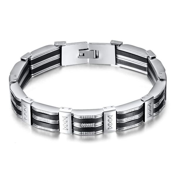 titanium men bracelets new fashion grade quality stainless steel bracelets personality geometric link chain bracelets, Black
titanium men bracelets new fashion grade quality stainless steel bracelets personality geometric link chain bracelets, Black