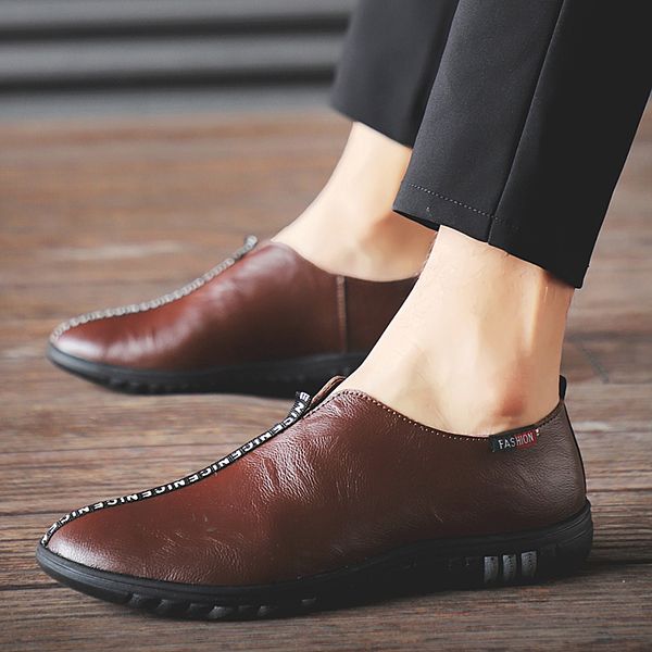 genuine leather men casual shoes italian lace-up male loafers moccasins business soft shoes man flats loafers male hc-485, Black
genuine leather men casual shoes italian lace-up male loafers moccasins business soft shoes man flats loafers male hc-485, Black