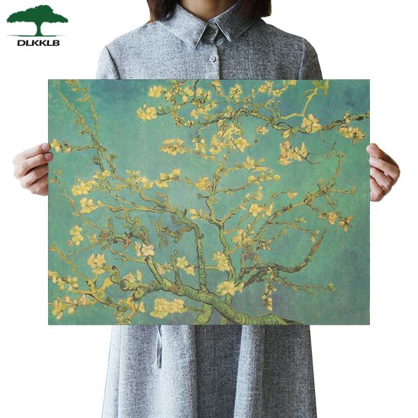 dlkklb art poster apricot flower anime poster vintage van gogh kraft paper bar cafe decor wall stickers room decoration painting
dlkklb art poster apricot flower anime poster vintage van gogh kraft paper bar cafe decor wall stickers room decoration painting