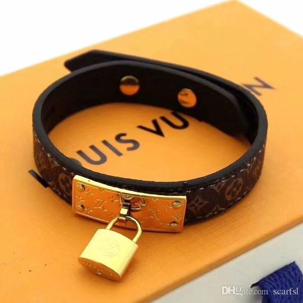 leather bracelet with gold lock accessories, men and women's 316l titanium steel pattern bracelet fashion jewelry, Black
leather bracelet with gold lock accessories, men and women's 316l titanium steel pattern bracelet fashion jewelry, Black