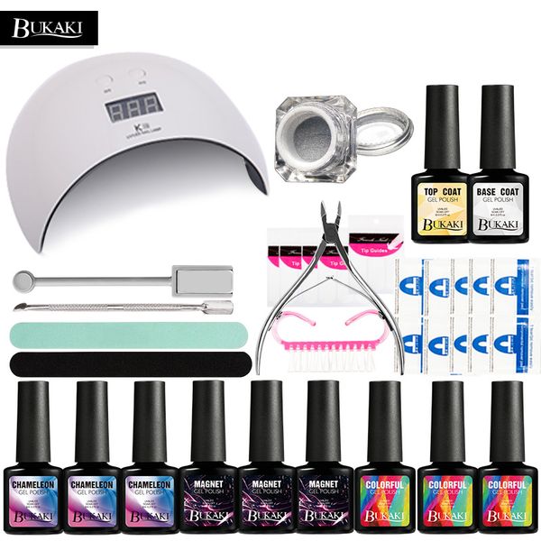 bukaki 29pcs/lot nail soak off sets uv led lamp dryer 8ml nail gel polish french electric drill manicure art tools
bukaki 29pcs/lot nail soak off sets uv led lamp dryer 8ml nail gel polish french electric drill manicure art tools