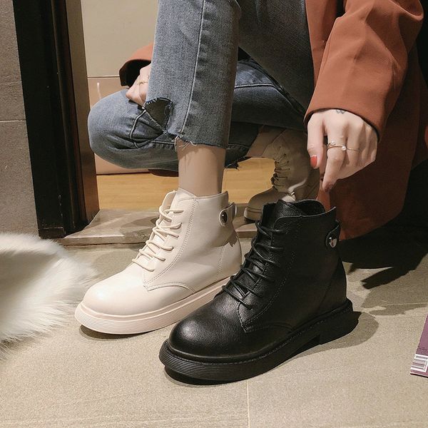 lace up boots booties ladies brand women's shoes round toe winter footwear boots-women low heels booties fashion 2020 rock 2019, Black
lace up boots booties ladies brand women's shoes round toe winter footwear boots-women low heels booties fashion 2020 rock 2019, Black