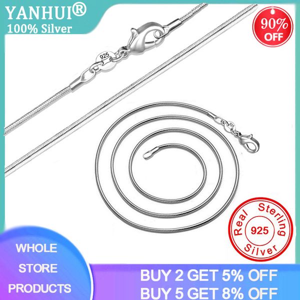 yanhui full size 16-38inch classic basic chain thin 1mm 925 sterling silver lobster clasp necklace chain fine jewelry for women
yanhui full size 16-38inch classic basic chain thin 1mm 925 sterling silver lobster clasp necklace chain fine jewelry for women