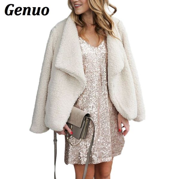 genuo women's fur parka jackets winter coat women cardigans ladies warm jumper fleece faux fur coat hoodie outwear blouson femme, Black
genuo women's fur parka jackets winter coat women cardigans ladies warm jumper fleece faux fur coat hoodie outwear blouson femme, Black