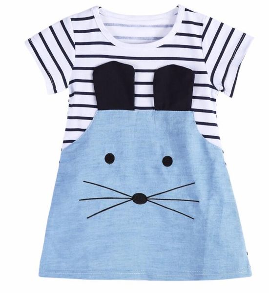 girls summer dresses baby girl o-neck short sleeve cartoon mouse patchwork striped denim cute mini dress kids children clothes, Red;yellow
girls summer dresses baby girl o-neck short sleeve cartoon mouse patchwork striped denim cute mini dress kids children clothes, Red;yellow