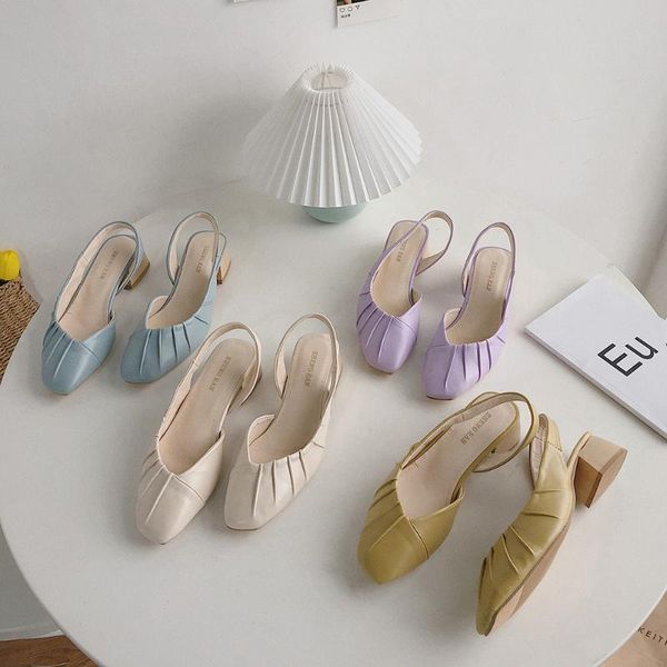 korean high-heeled shoes anti-wrinkle design french rear straps thick heel fairy wind sandals casual mid-heel shoes tide, Black
korean high-heeled shoes anti-wrinkle design french rear straps thick heel fairy wind sandals casual mid-heel shoes tide, Black