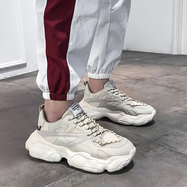 new men casual shoes chunky sneakers height platform mens shoes male lace up zapatos de hombre chaussure homme o1-22 t200413, Black
new men casual shoes chunky sneakers height platform mens shoes male lace up zapatos de hombre chaussure homme o1-22 t200413, Black