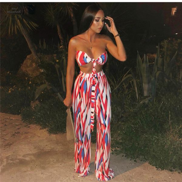 new night full fashion 2 pieces women halter bikini club flare pants women chiffon novelty set ls6150, White
new night full fashion 2 pieces women halter bikini club flare pants women chiffon novelty set ls6150, White