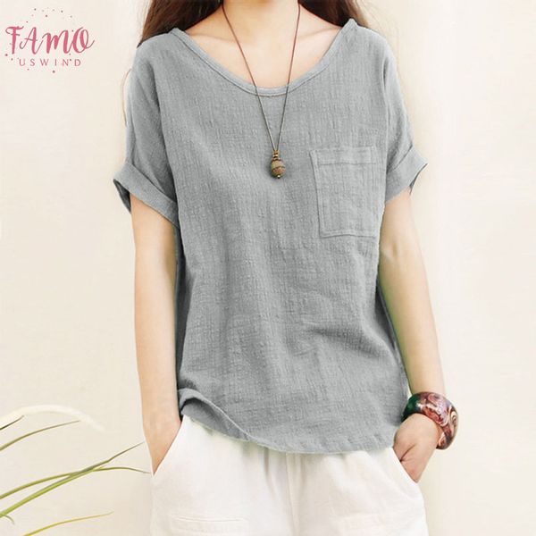 blouse women blusas mujer de moda ladies short sleeve pocket cotton and linen shirts blouse chemisier femme blouse, White
blouse women blusas mujer de moda ladies short sleeve pocket cotton and linen shirts blouse chemisier femme blouse, White