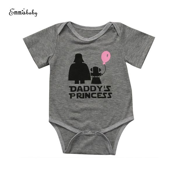 2017 summer fashion adorable cute newborn infant baby girl short sleeve daddy's princess bodysuit jumpsuit clothes outfits 0-18m, Blue
2017 summer fashion adorable cute newborn infant baby girl short sleeve daddy's princess bodysuit jumpsuit clothes outfits 0-18m, Blue