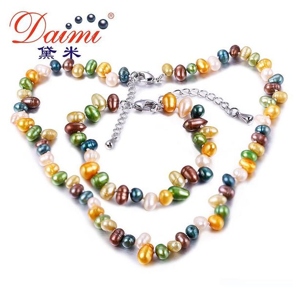 daimi 2019 new arrival 5-6mm freshwater pearl jewelry sets necklace&bracelet&earrings gift for girlfriend, Black
daimi 2019 new arrival 5-6mm freshwater pearl jewelry sets necklace&bracelet&earrings gift for girlfriend, Black