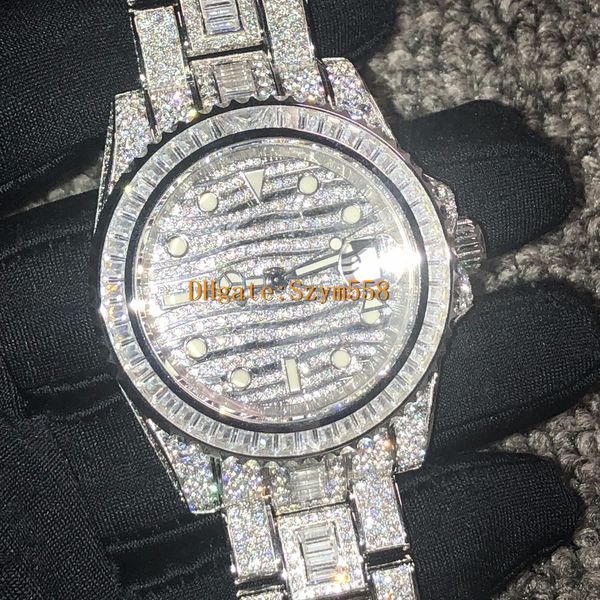 Diamond watch iced out watch eta2836 automatic bling bling watch 40mm men waterproof 904 tainle teel trap ide of diamond, Slivery;brown
Diamond watch iced out watch eta2836 automatic bling bling watch 40mm men waterproof 904 tainle teel trap ide of diamond, Slivery;brown